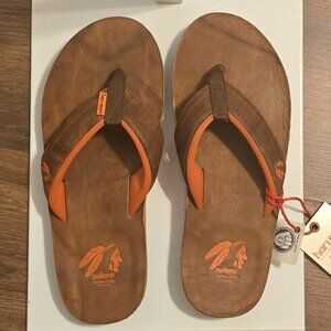 Nokona x Hari Mari Walnut Flip Flops - MEN